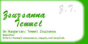 zsuzsanna temmel business card